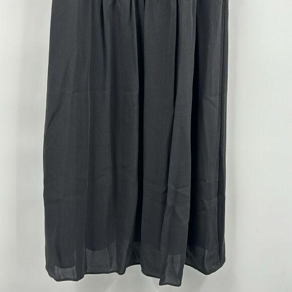 Theory Silk Black Halter Dress 6 - Picture 3 of 9
